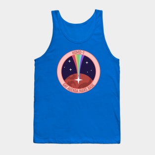 Gay Agenda Mars Base - Mission Patch Design Tank Top